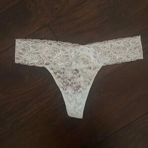 Gillian & O’Malley Mint Green BRIDE Thong